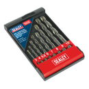 Sealey AK5708 8pc Tungsten Carbide Tipped Masonry Drill Bit Set