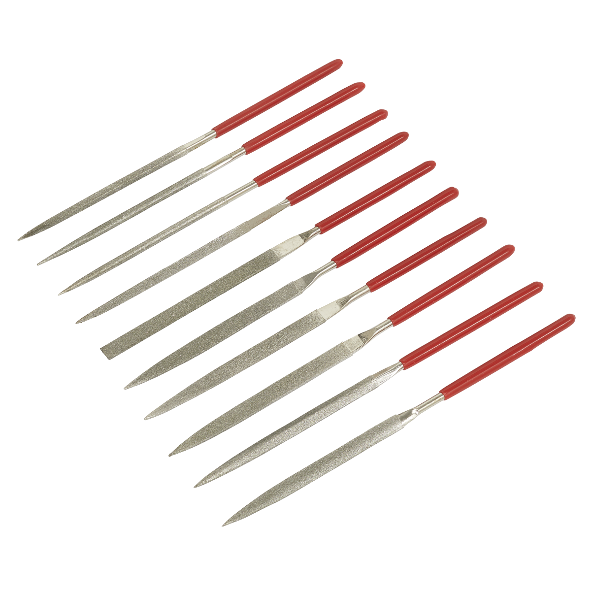 Sealey AK577 10pc Diamond Needle File Set