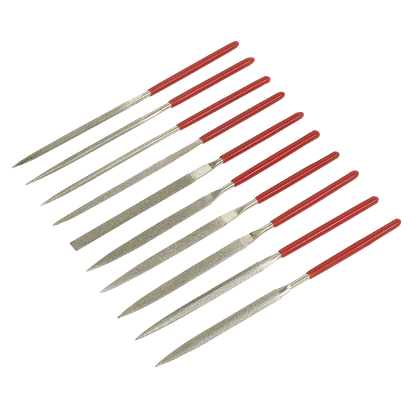 Sealey AK577 10pc Diamond Needle File Set