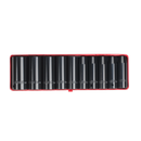 Sealey AK58/11M 10pc 1/2"Sq Drive Impact Deep Socket Set