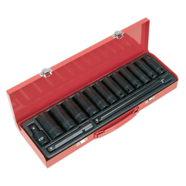 Sealey AK5815M 15pc 1/2"Sq Drive Deep Impact Socket Set