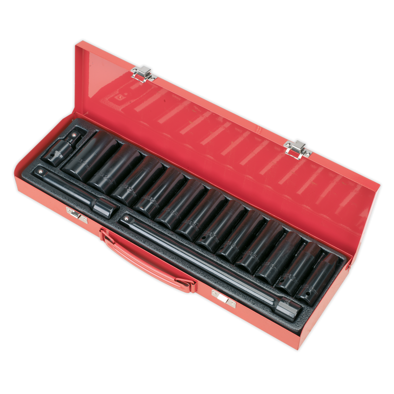 Sealey AK5815M 15pc 1/2"Sq Drive Deep Impact Socket Set