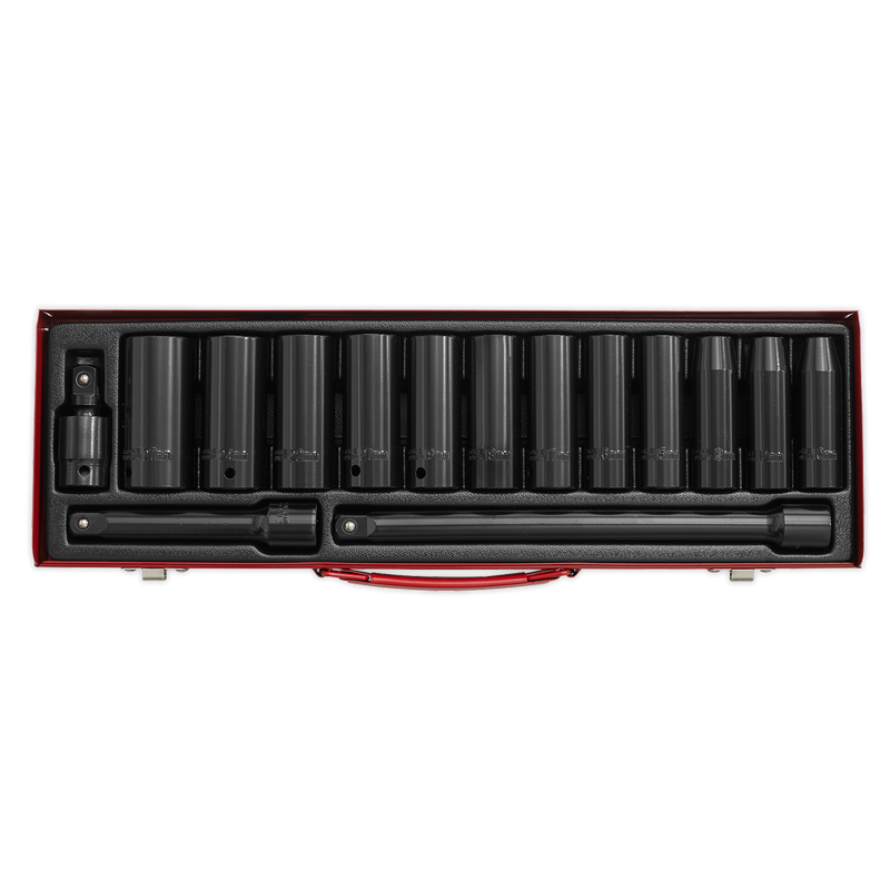 Sealey AK5815M 15pc 1/2"Sq Drive Deep Impact Socket Set
