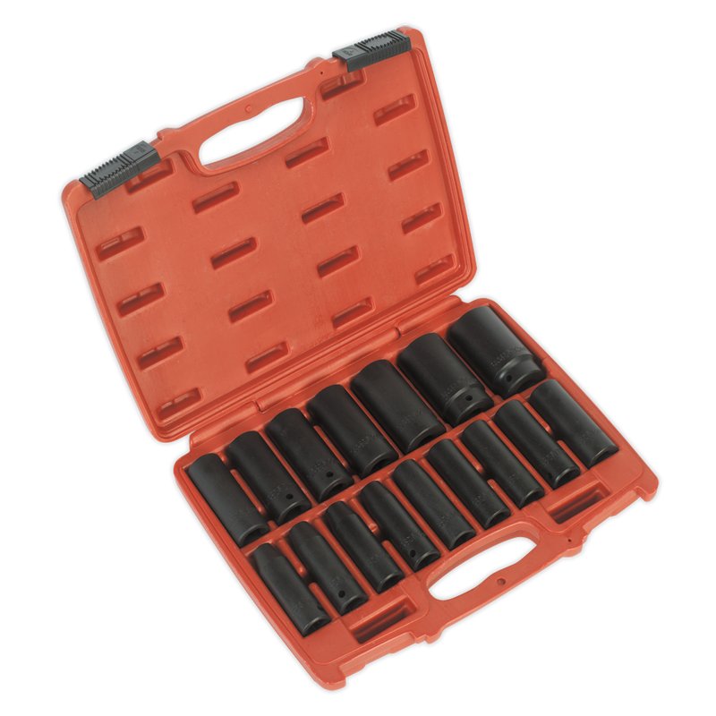 Sealey AK5816M 16pc 1/2"Sq Drive Deep Impact Socket Set