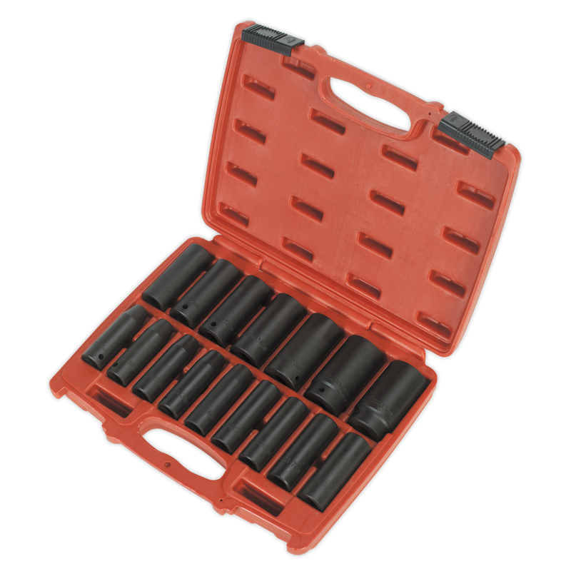 Sealey AK5816M 16pc 1/2"Sq Drive Deep Impact Socket Set