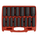 Sealey AK5816M 16pc 1/2"Sq Drive Deep Impact Socket Set