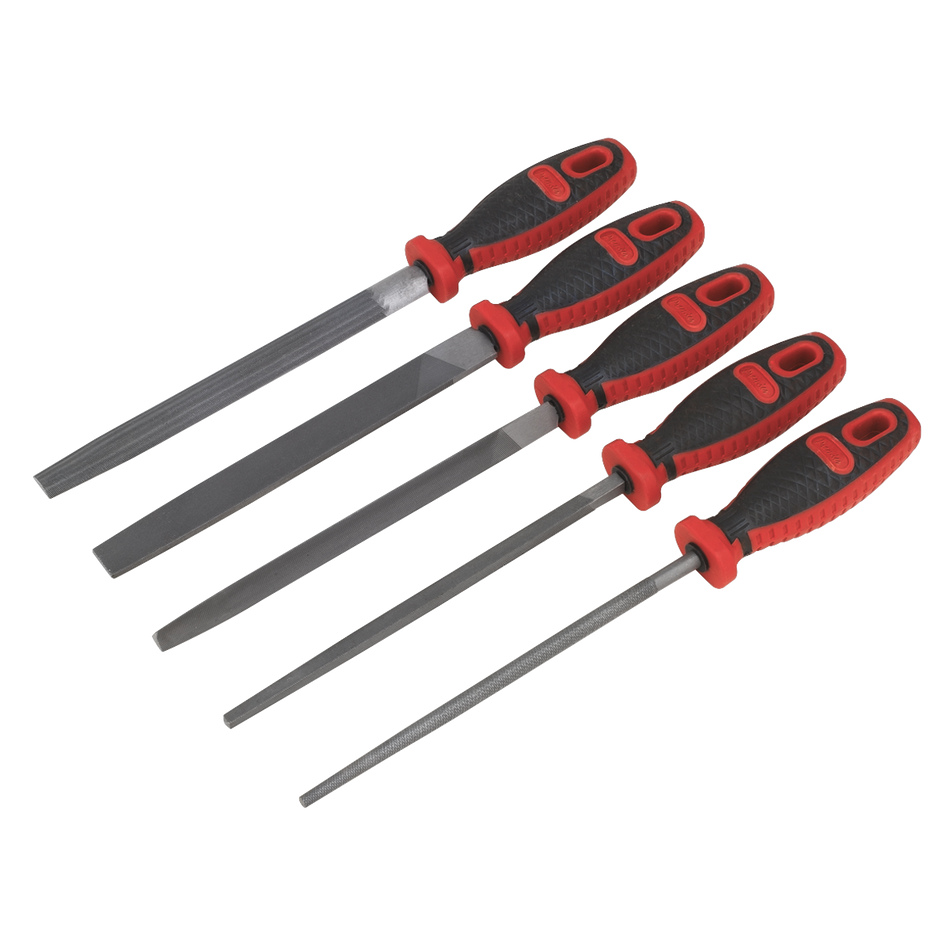Sealey AK586 5pc 200mm Engineer's Smooth Cut File Set