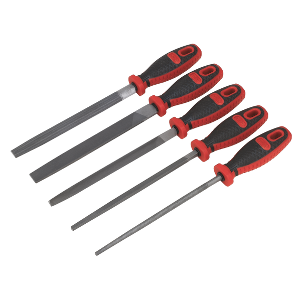 Sealey AK586 5pc 200mm Engineer's Smooth Cut File Set