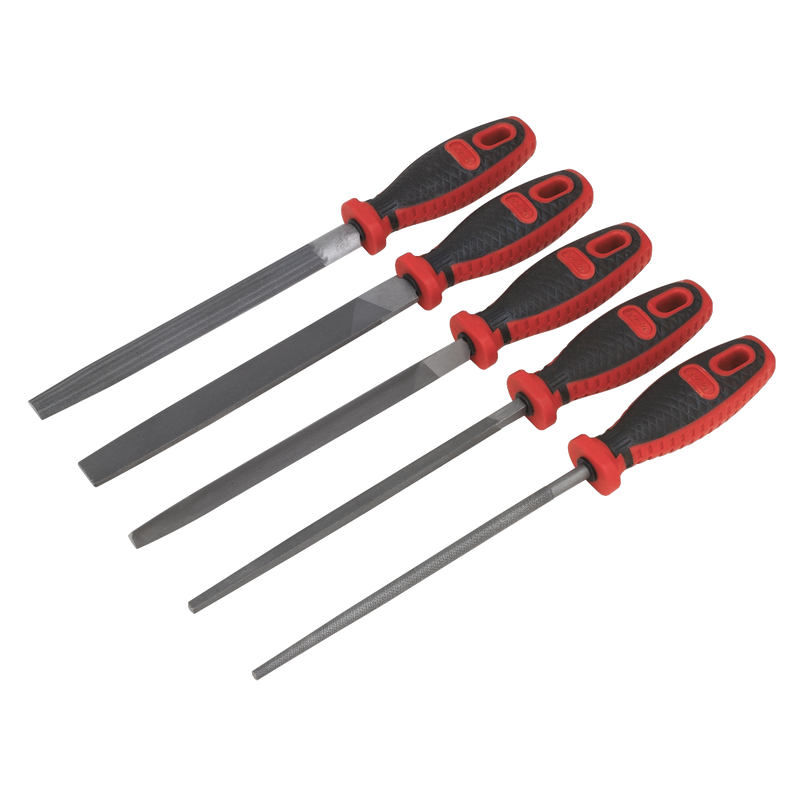 Sealey AK586 5pc 200mm Engineer's Smooth Cut File Set