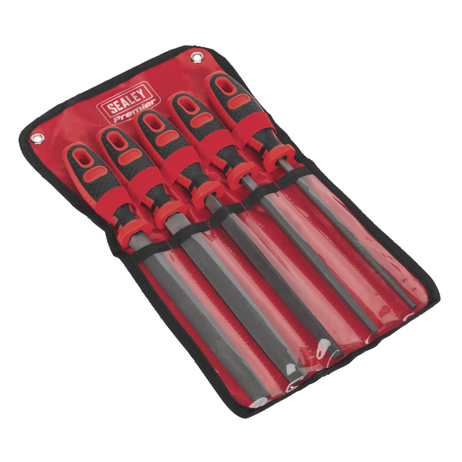 Sealey AK586 5pc 200mm Engineer's Smooth Cut File Set