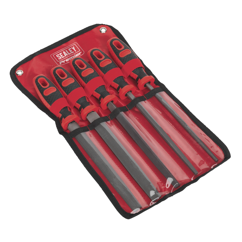 Sealey AK586 5pc 200mm Engineer's Smooth Cut File Set