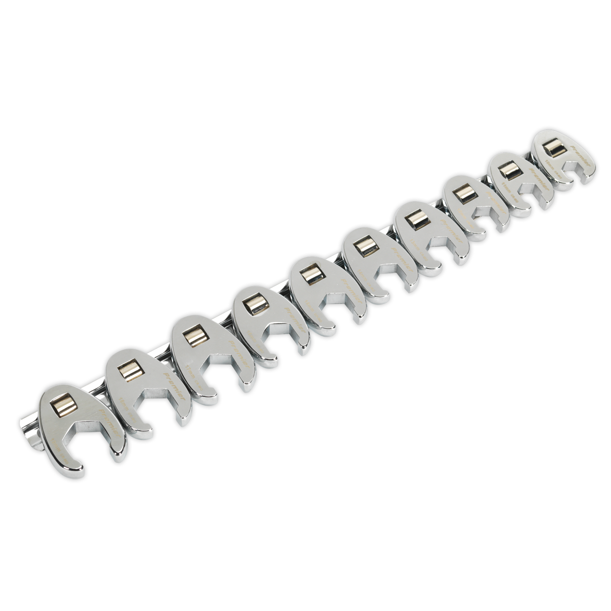 Sealey AK598 10pc 3/8"Sq Drive Crow's Foot Spanner Set