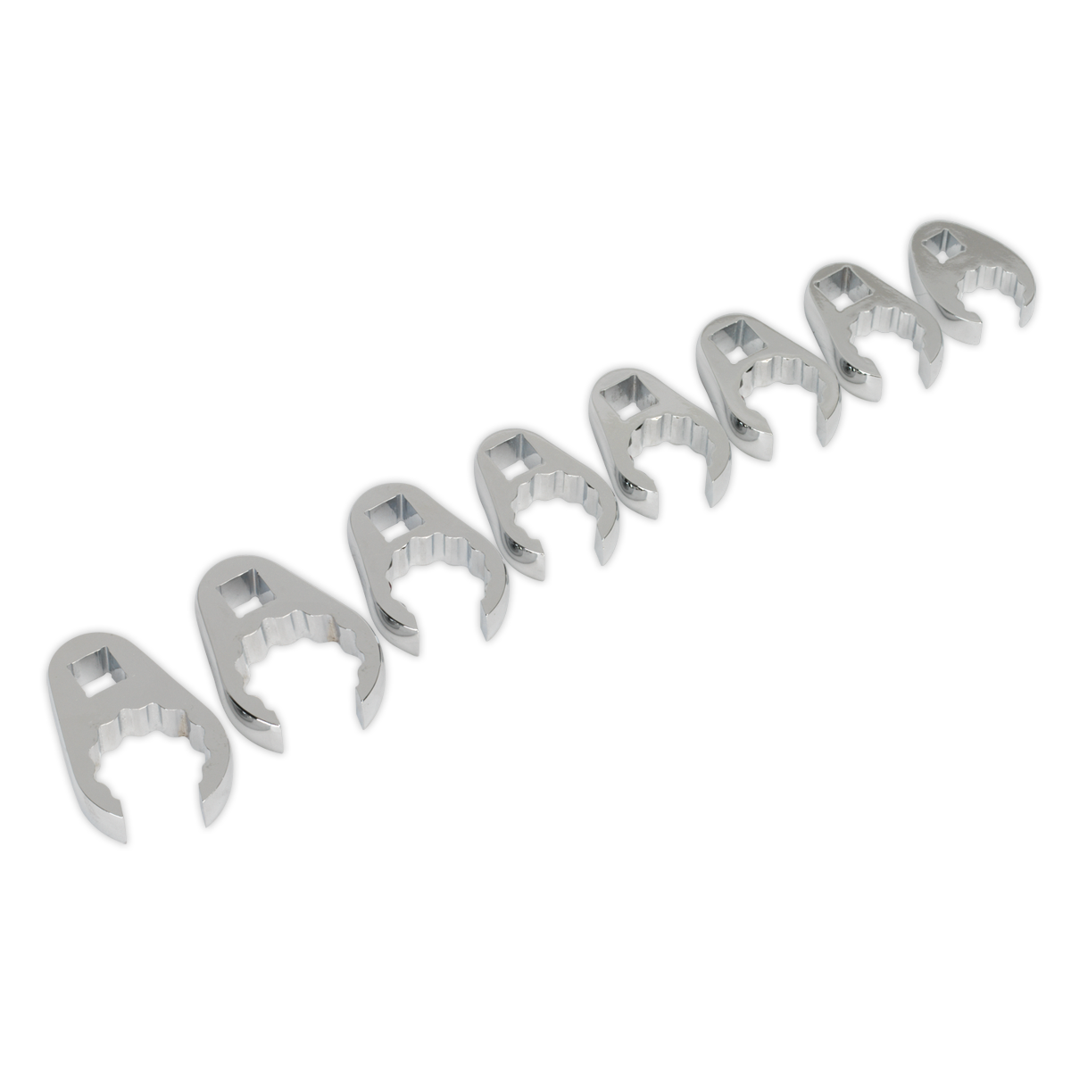 Sealey AK5981 8pc 1/2"Sq Drive Crow's Foot Spanner Set