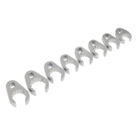 Sealey AK5981 8pc 1/2"Sq Drive Crow's Foot Spanner Set