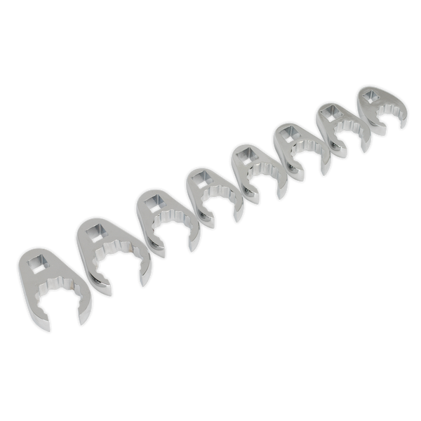 Sealey AK5981 8pc 1/2"Sq Drive Crow's Foot Spanner Set