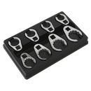 Sealey AK5981 8pc 1/2"Sq Drive Crow's Foot Spanner Set