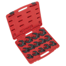 Sealey AK59831 14pc 1/2"Sq Drive Crow's Foot Spanner Set