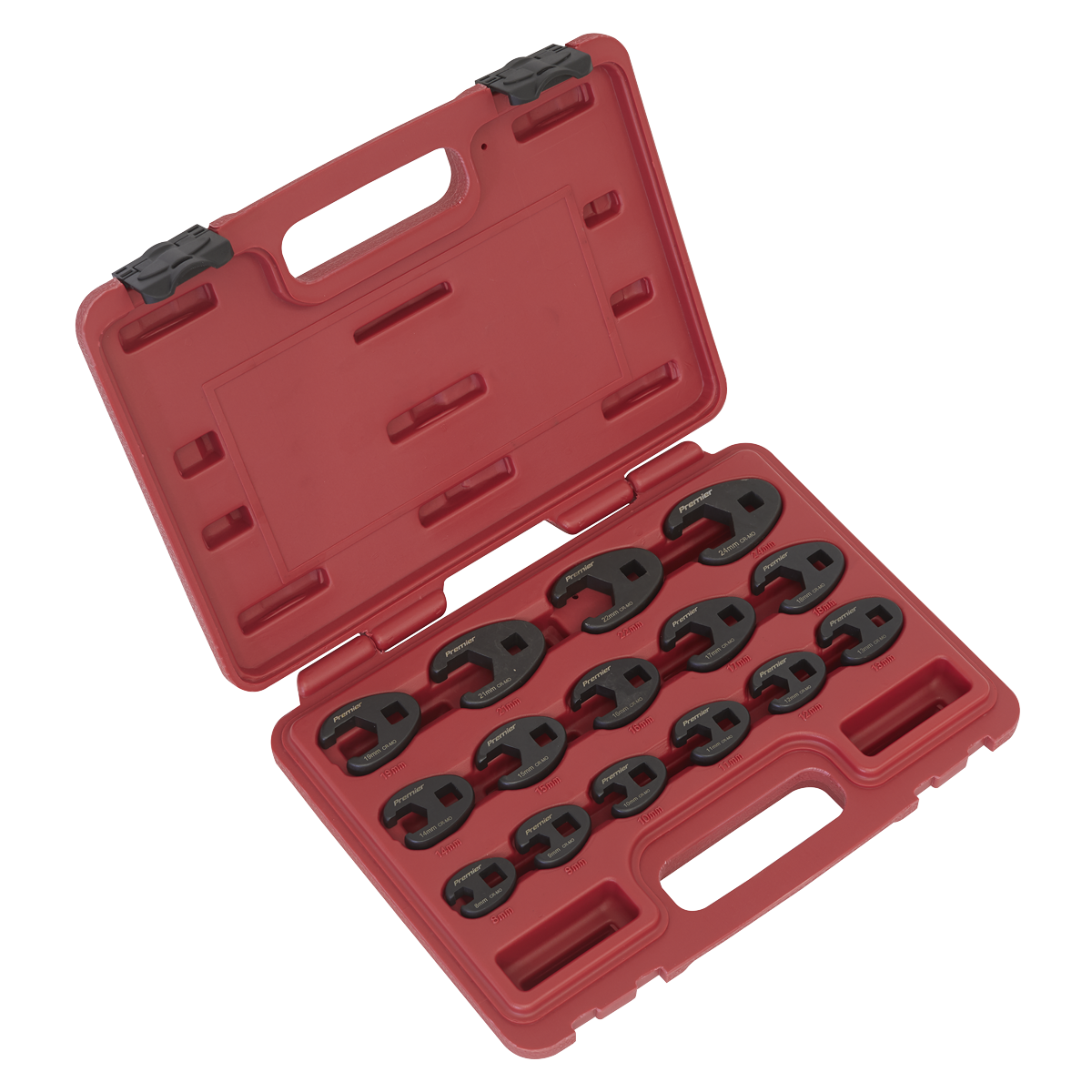 Sealey AK5983 15pc 3/8"Sq Drive Crow's Foot Spanner Set