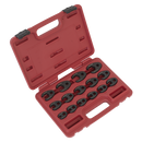 Sealey AK5983 15pc 3/8"Sq Drive Crow's Foot Spanner Set