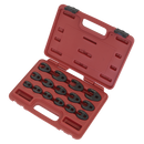 Sealey AK5983 15pc 3/8"Sq Drive Crow's Foot Spanner Set