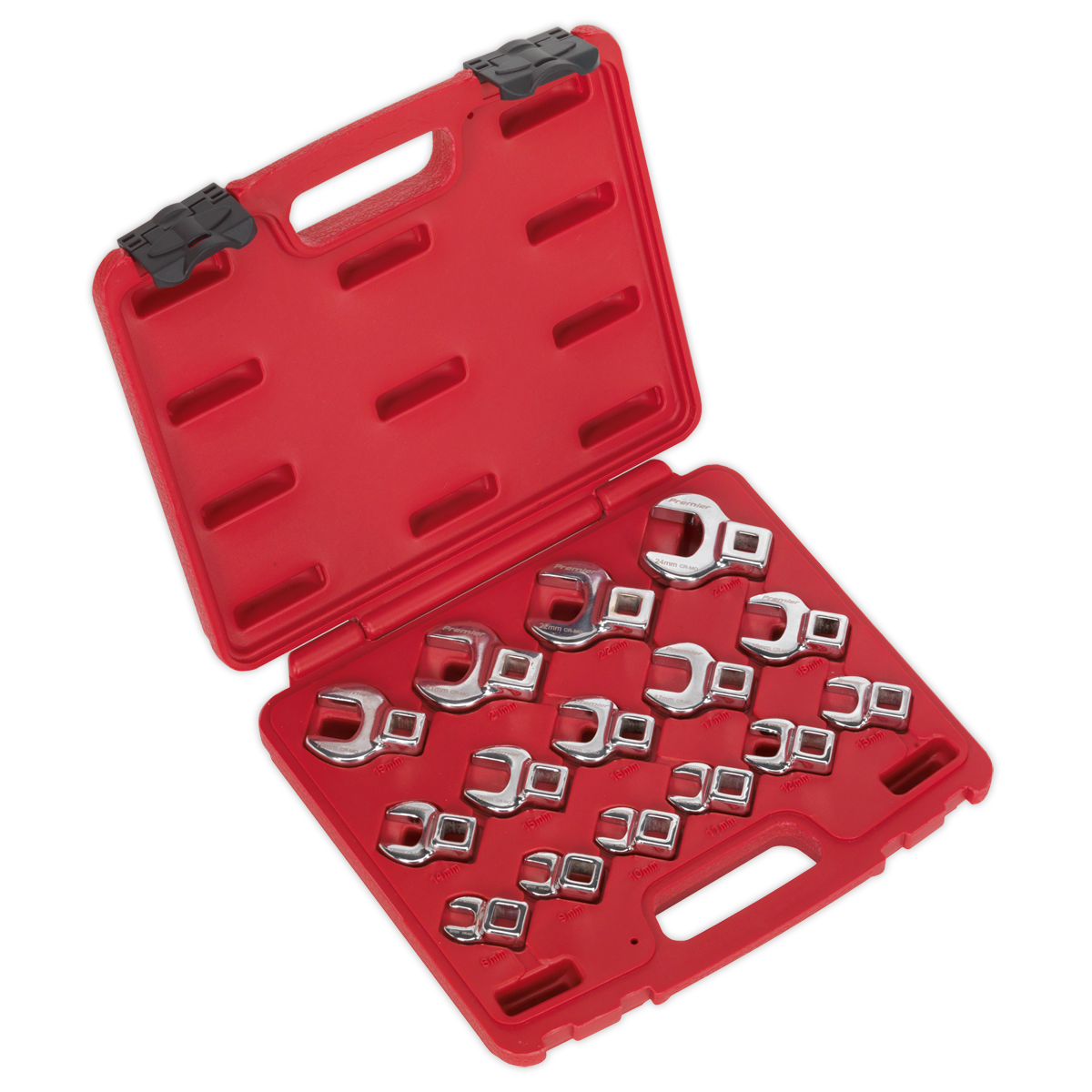 Sealey AK59891 15pc 3/8"Sq Drive Crow's Foot Spanner Set