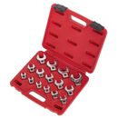 Sealey AK59891 15pc 3/8"Sq Drive Crow's Foot Spanner Set