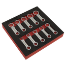 Sealey AK59895 10pc 3/8"Sq Drive Torque Adaptor Spanner Set