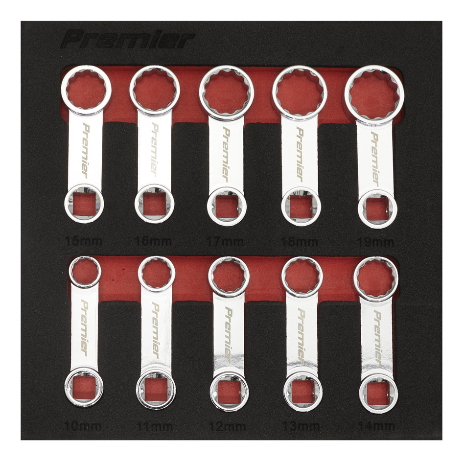 Sealey AK59895 10pc 3/8"Sq Drive Torque Adaptor Spanner Set