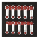 Sealey AK59895 10pc 3/8"Sq Drive Torque Adaptor Spanner Set