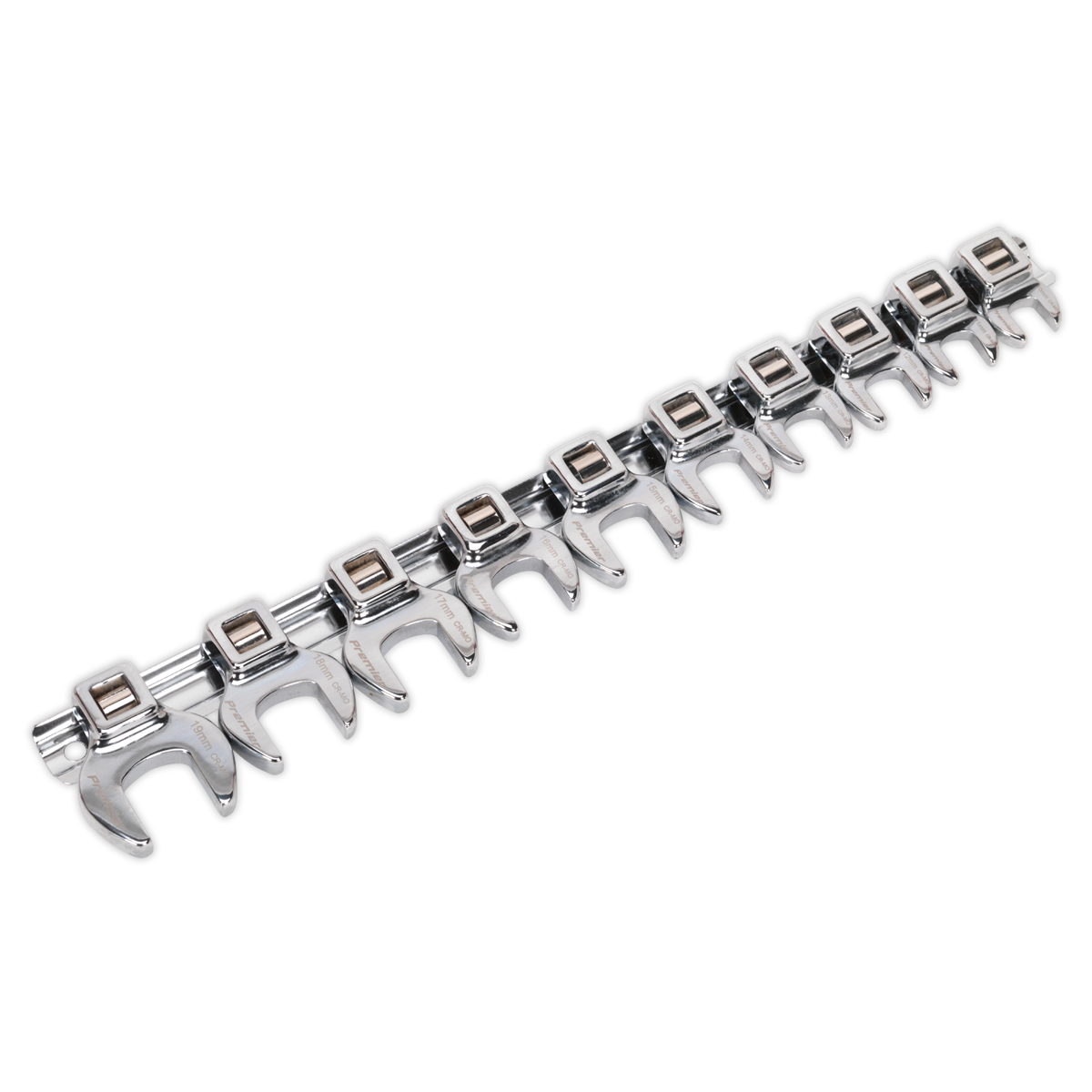 Sealey AK5989 10pc 3/8"Sq Drive Crow's Foot Spanner Set