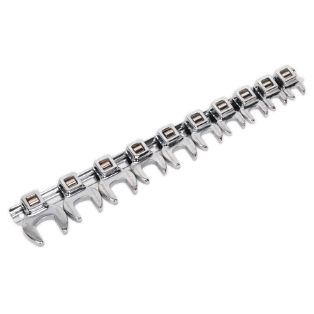 Sealey AK5989 10pc 3/8"Sq Drive Crow's Foot Spanner Set