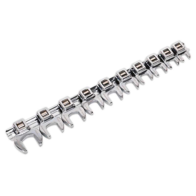 Sealey AK5989 10pc 3/8"Sq Drive Crow's Foot Spanner Set