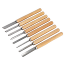 Sealey AK60/8 8pc Wood Turning Chisel Set