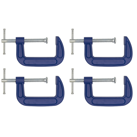 Sealey AK60034 G-Clamp 75mm - Pack of 4