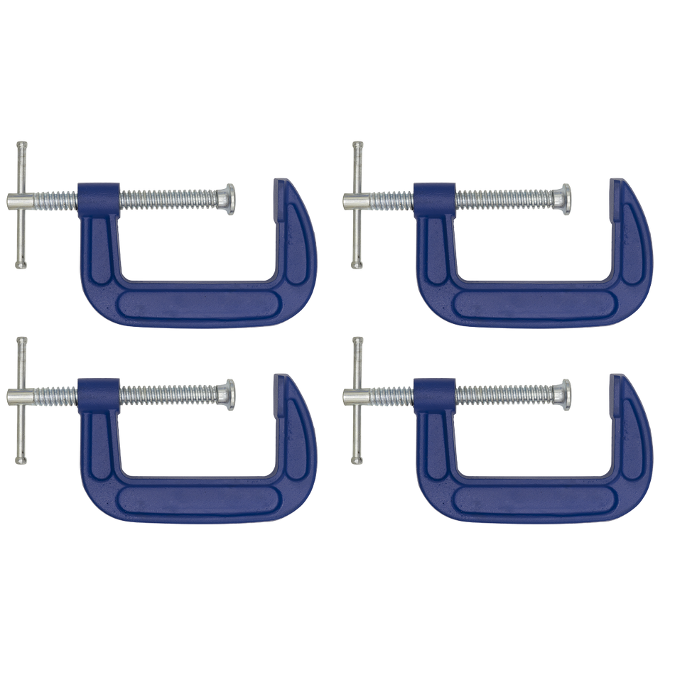 Sealey AK60034 G-Clamp 75mm - Pack of 4