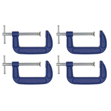 Sealey AK60044 100mm G-Clamp - Pack of 4