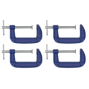 Sealey AK60044 100mm G-Clamp - Pack of 4