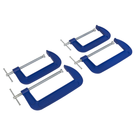Sealey AK6006SET 150mm & 200mm - G-Clamp Set 4pc