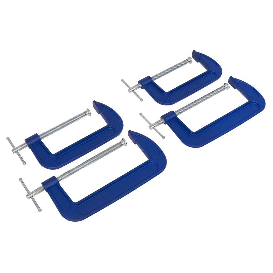Sealey AK6006SET 150mm & 200mm - G-Clamp Set 4pc