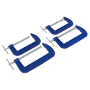 Sealey AK6006SET 150mm & 200mm - G-Clamp Set 4pc