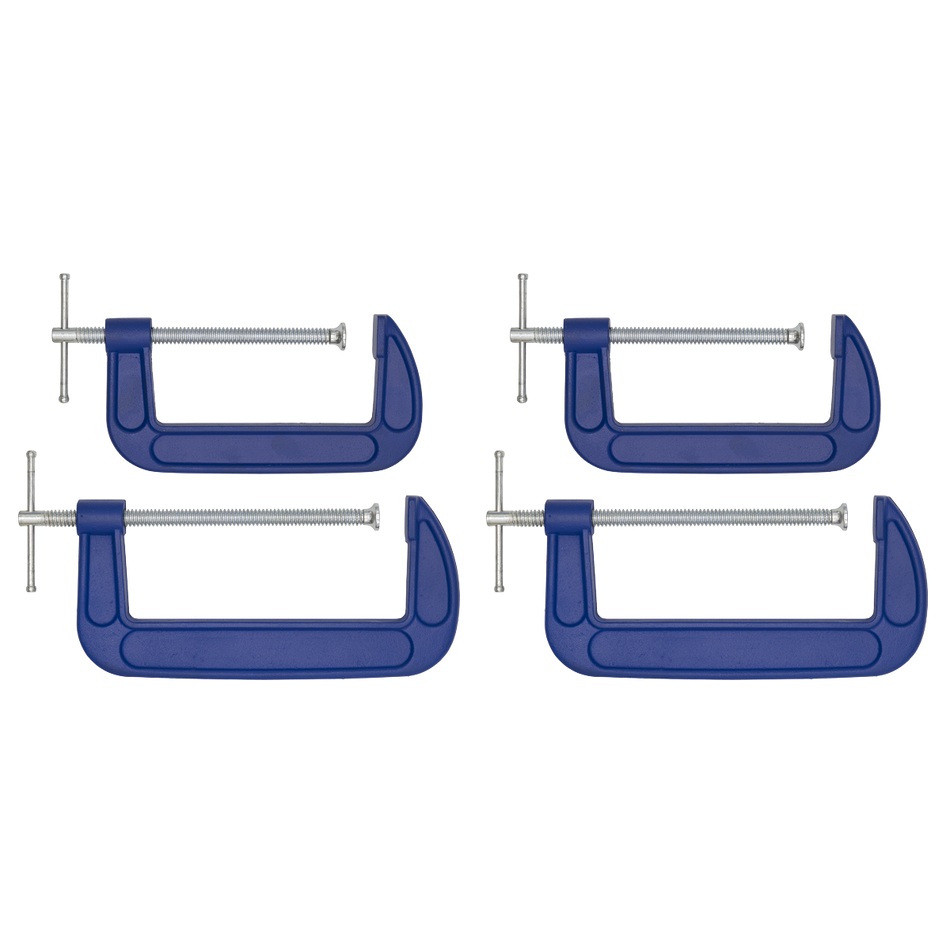 Sealey AK6006SET 150mm & 200mm - G-Clamp Set 4pc