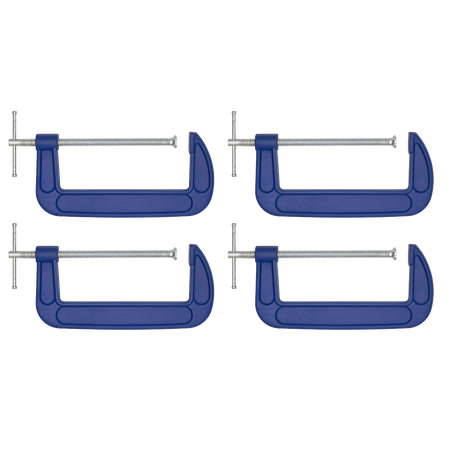 Sealey AK60084 G-Clamp 200mm - Pack of 4