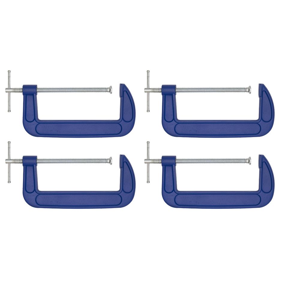 Sealey AK60084 G-Clamp 200mm - Pack of 4