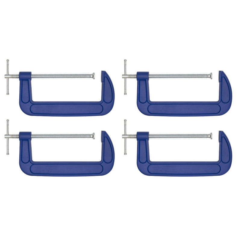 Sealey AK60084 G-Clamp 200mm - Pack of 4