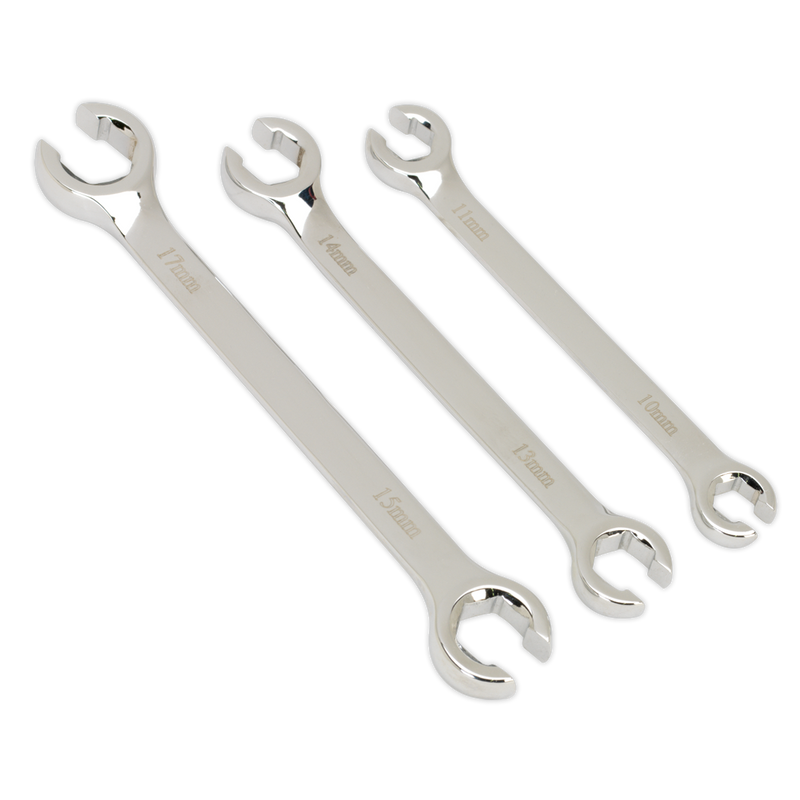 Sealey AK600 3pc Flare Nut Spanner Set