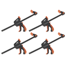 Sealey AK61024 Ratchet Bar Clamp 300mm  4pc Set