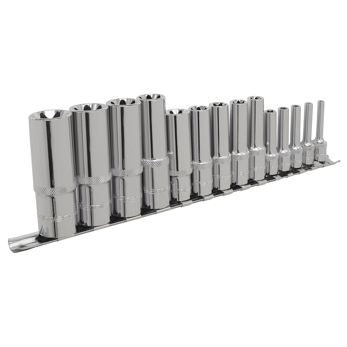 Sealey AK6114 14pc 1/4", 3/8" & 1/2"Sq Drive Deep TRX-Star* Socket Set - E4-E24