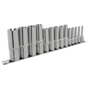 Sealey AK6114 14pc 1/4", 3/8" & 1/2"Sq Drive Deep TRX-Star* Socket Set - E4-E24