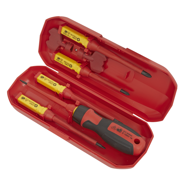 Sealey AK61280 Screwdriver Set Interchangeable 8pc - VDE Approved