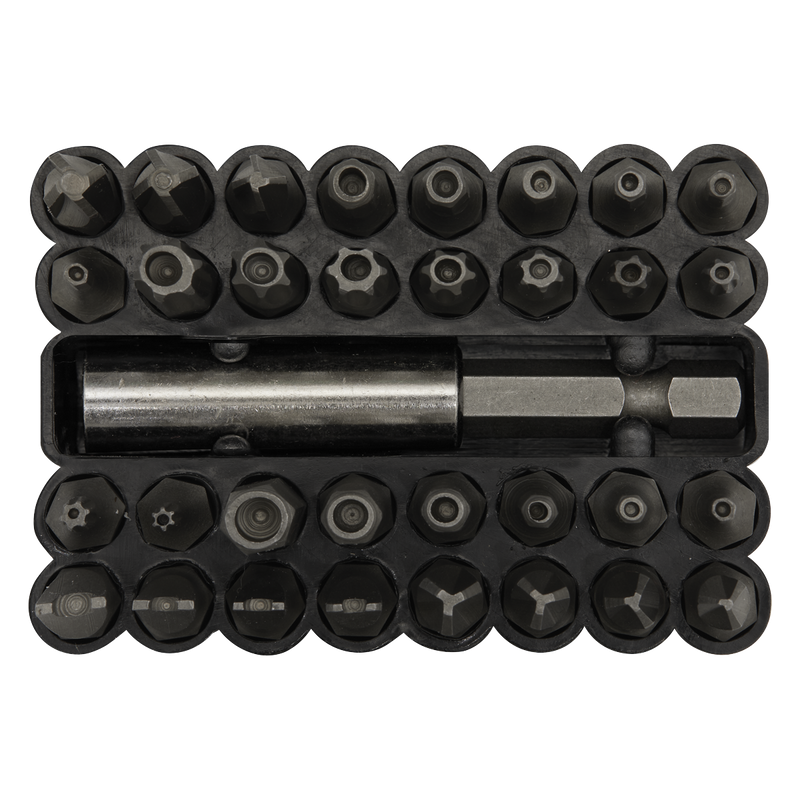 Sealey AK614 33pc Security Bit & Magnetic Adaptor Set